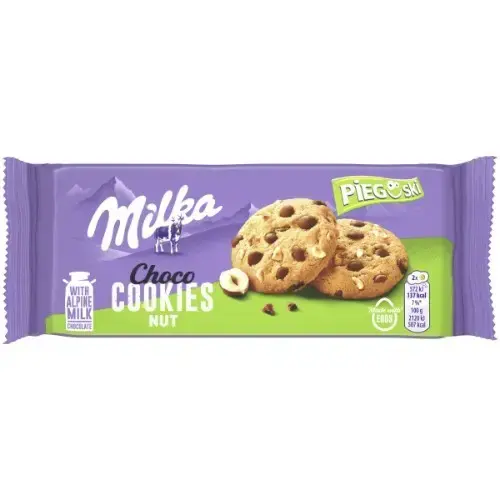 MILKA Choco cepumi ar riekstiem 135g