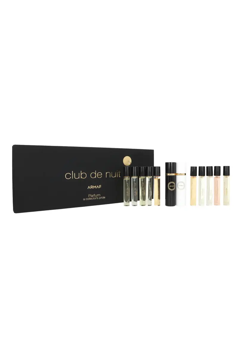 Set Armaf Discovery Set Club de Nuit Intense Man 10ml + Intense Woman 10ml + Urban Elixir 10ml + Sillage 10ml + Milestone 10ml + Untold 10ml + Iconic 10ml + Imperiale 10ml + Man 10ml + Women 10ml + Case 2szt.