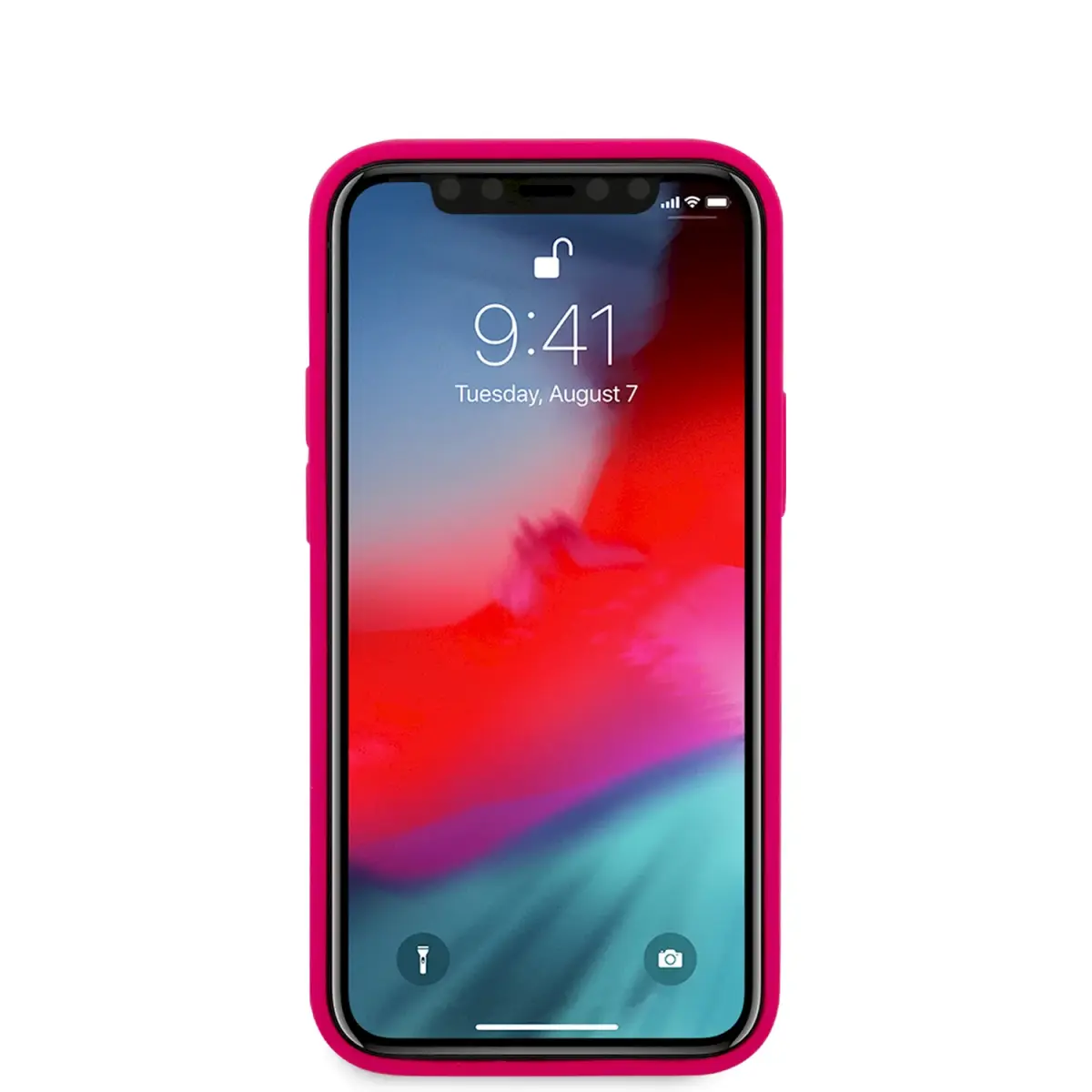 KLHCP12SSILFLPI Karl Lagerfeld Iconic Outline Silicone Cover for iPhone 12 mini 5.4 Pink