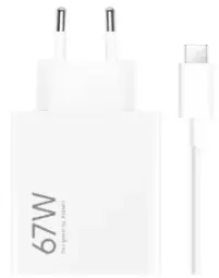 Xiaomi MDY-12-EH tīkla lādētājs | 67W | USB-C | ar USB-C vadu komplektā | balts ar USB-C vads komplektā