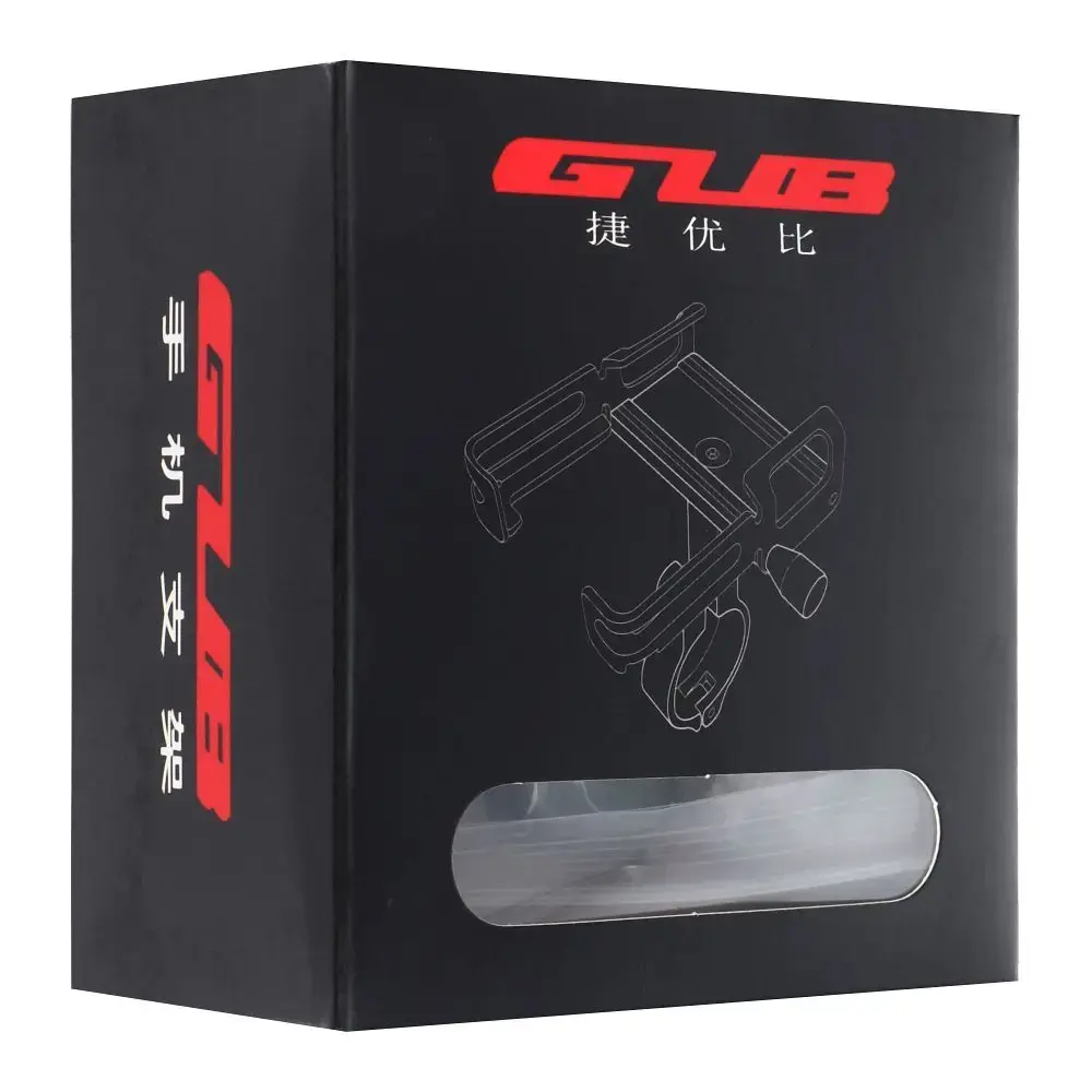 GUB bike holder for mobile phone P30 Aluminium silver
