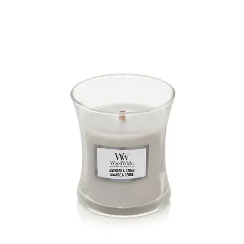 WoodWick Scented Candle Lavender & Cedar 85 G