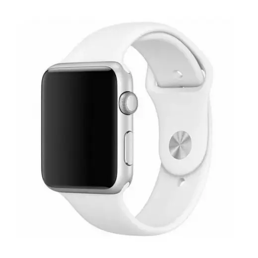 Mercury nutikella rihm Apple Watch (42/44/45 mm) jaoks | silikoonist | valge