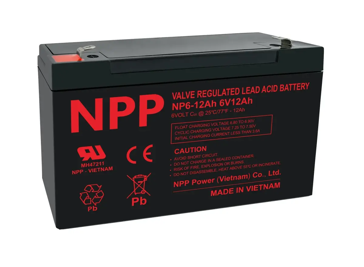 NPP Battery 6V 12Ah T2 (F2)