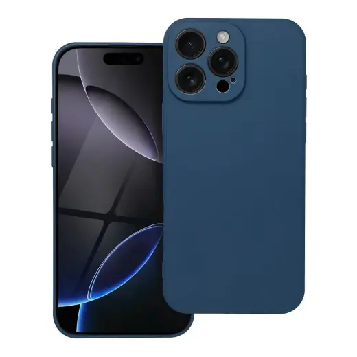 Soft maciņš telefonam iPhone 16 Pro Max tumši zils