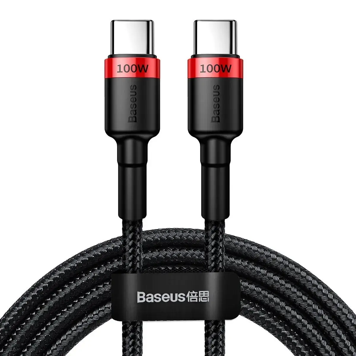 Baseus Cafule datu pārraides un uzlādes vads | USB-C uz USB-C | 100W | 2m | sarkans, melns