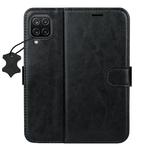Smart Luxe leather case for  Samsung Galaxy A12 / M12  black