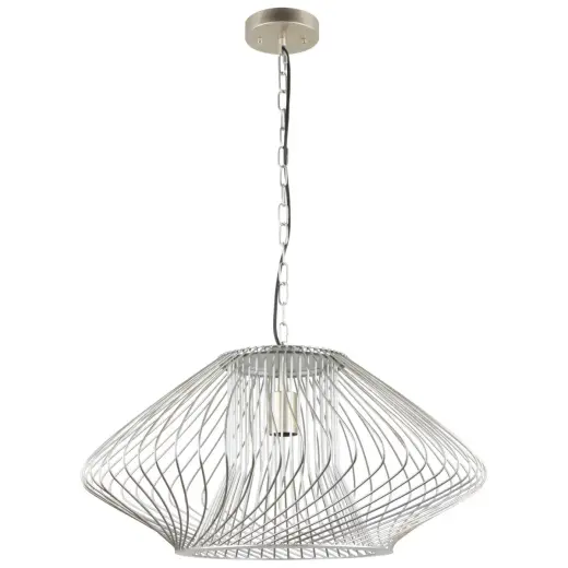 Griestu lampa, E27, Max 40W, 220-240V, Sudraba
