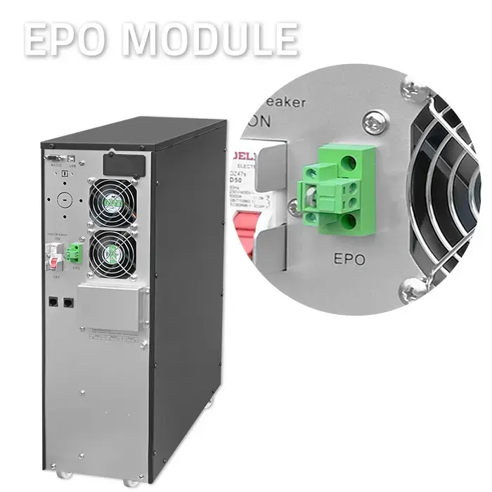 Qoltec Uninterruptible Power Supply UPS | 10kVA | 10000W | Power factor 1.0 | LCD | EPO | USB | On-line
