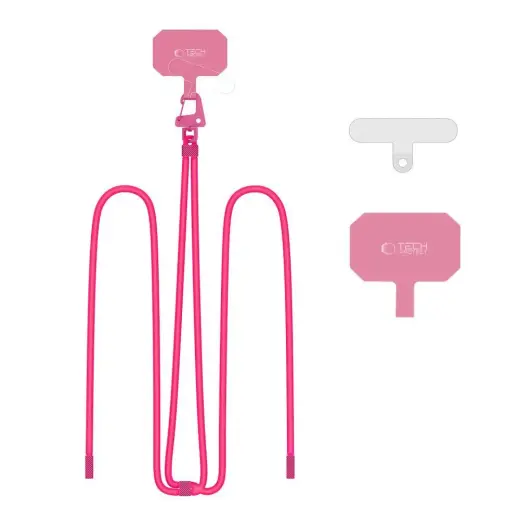 TECH-PROTECT C5S ROPE CROSSBODY STRAP NEON PINK