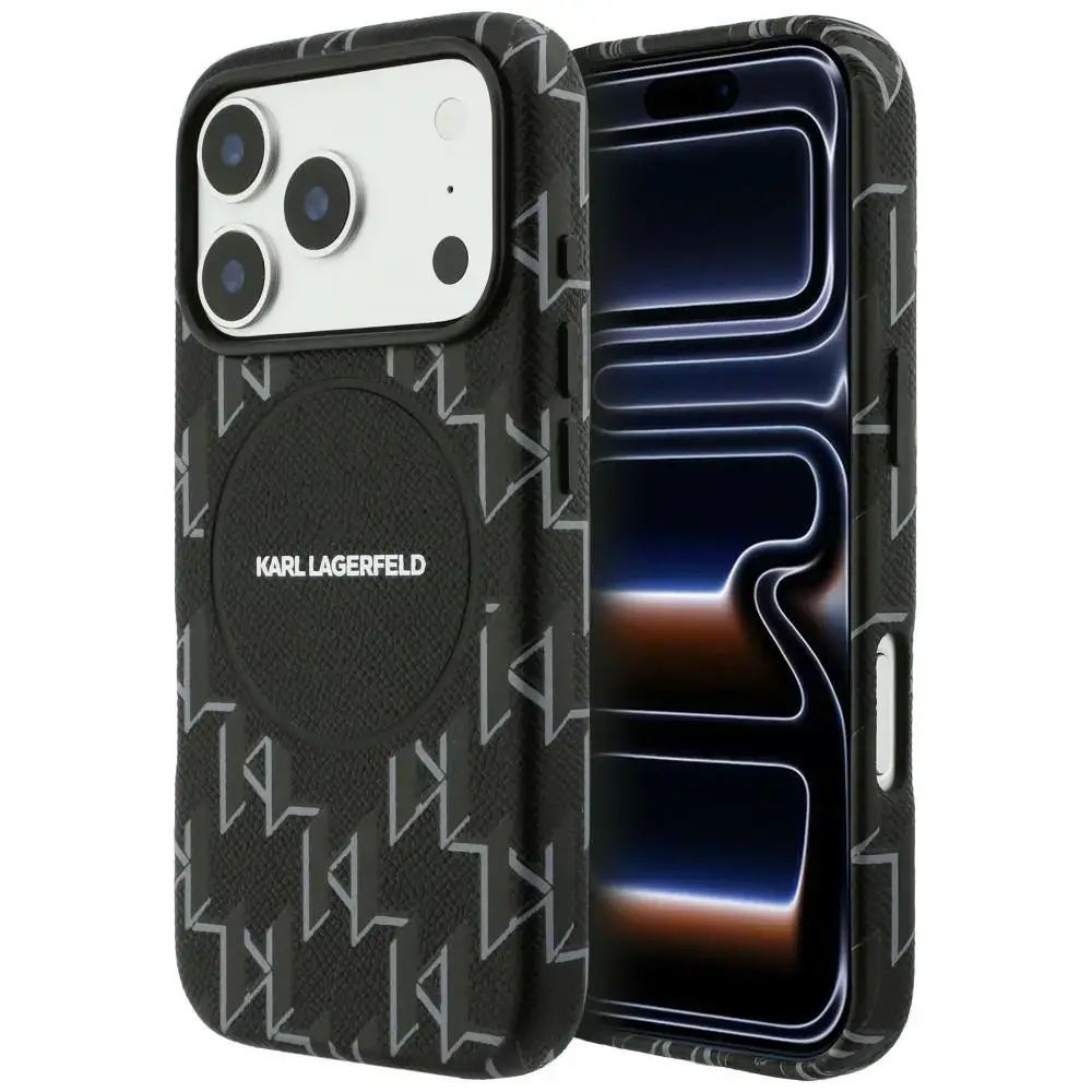 Case Karl Lagerfeld Monogram logo        MagSafe for iPhone 17 Pro Max black