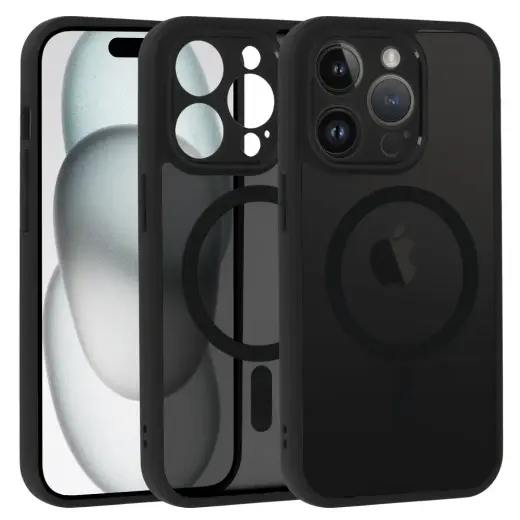 Full Matte Mag Cover for Iphone 14 Pro black
