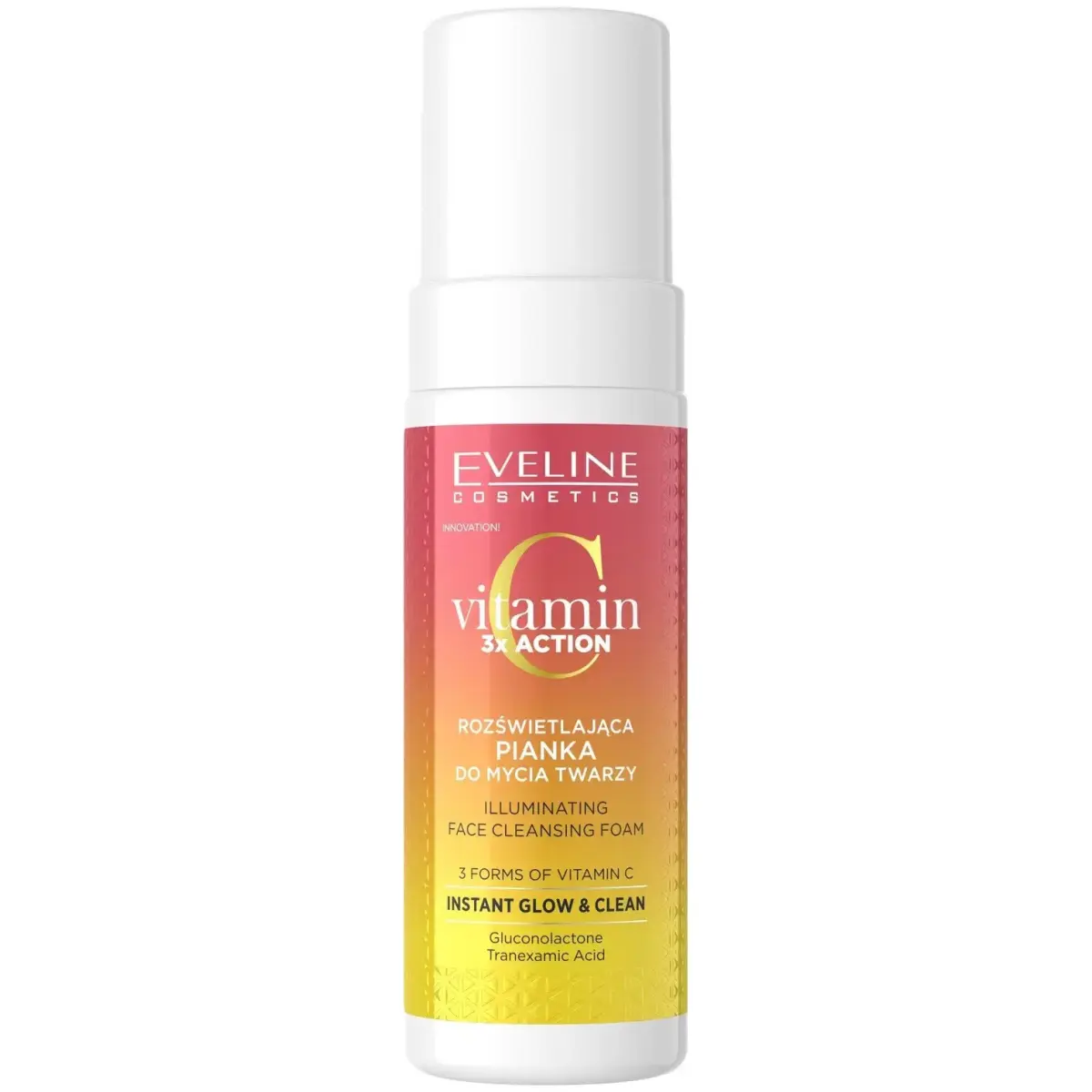 Eveline Cosmetics, Vitamin C 3x Action, Illuminating, Cleansing Foam, 150 ml