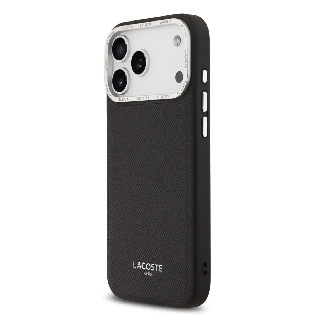 Lacoste PU Leather Champs Elysees MagSafe Case for iPhone 17 Pro Max Black