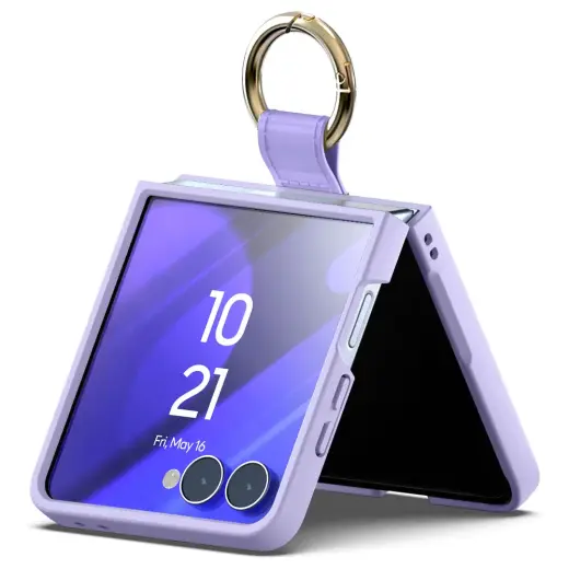 Mercury Gold Ring Case for Samsung Galaxy Z Flip8 lilac purple