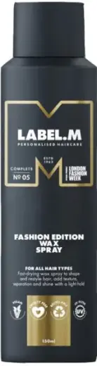 Label.m Fashion Edition Wax Spray Hair Styling Wax in a Spray 150 Ml