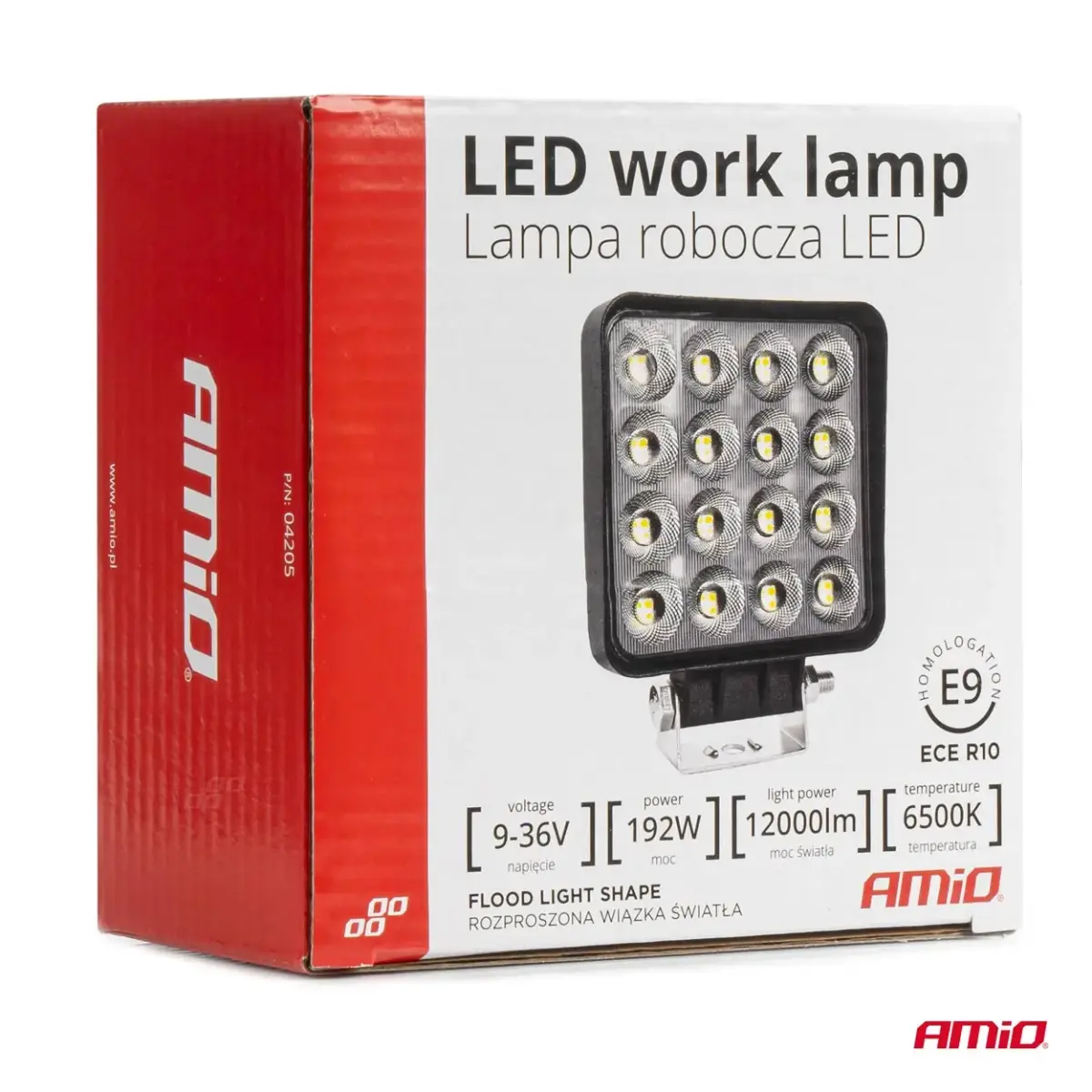 Working lamp AWL64 192W 6500K 12000lm 9-36V AMIO-04205