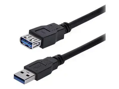 StarTech.com 1m Black SuperSpeed USB 3.0 Extension Cable A to A - Male to Female USB 3 Extension Cable Cord 1 m (USB3SEXT1MBK) - USB extension cable - USB Type A to USB Type A - 1 m
