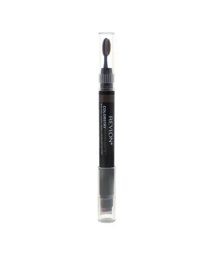 Revlon, Color Stay, Eyebrow Cream Pencil & Brush 2-In-1, 408, Medium Brown, 1.1 g