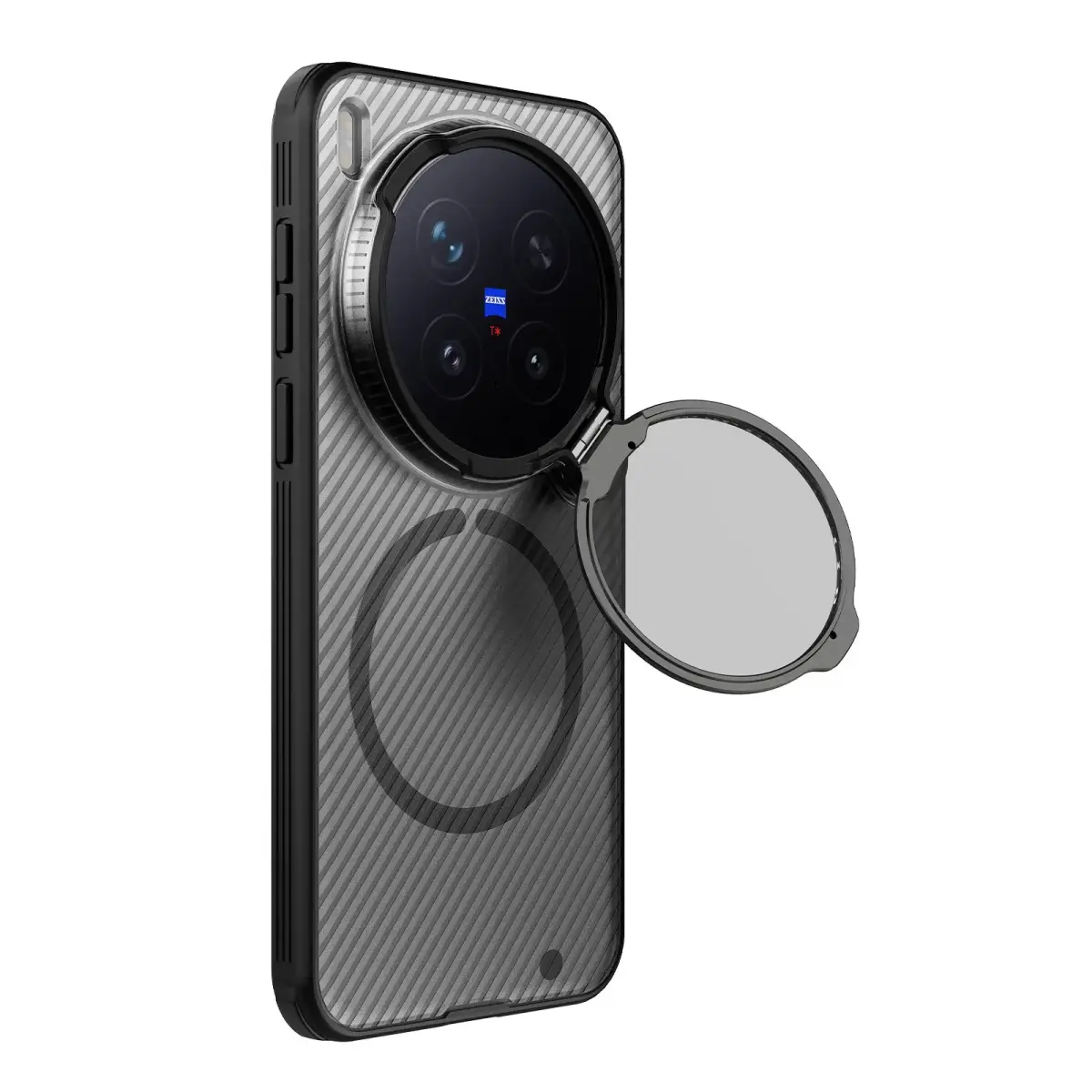 Nillkin CamShield Prop Magnetic Case for Vivo X300 Pro Transparent Black