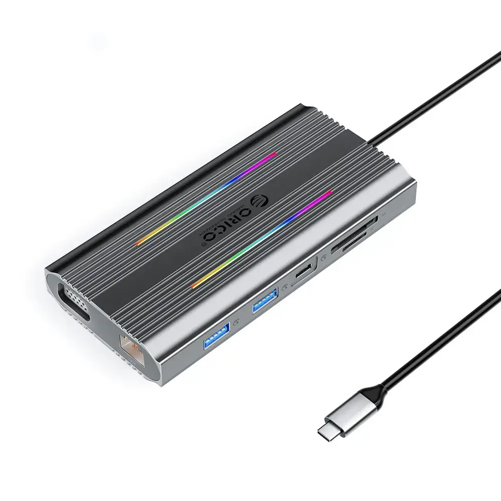 Orico XCR 12-in-1 RGB USB-C Docking