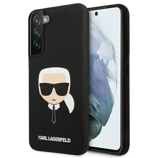 Karl Lagerfeld KLHCS22MSLKHBK telefona maciņš priekš Samsung Galaxy S22+ melns