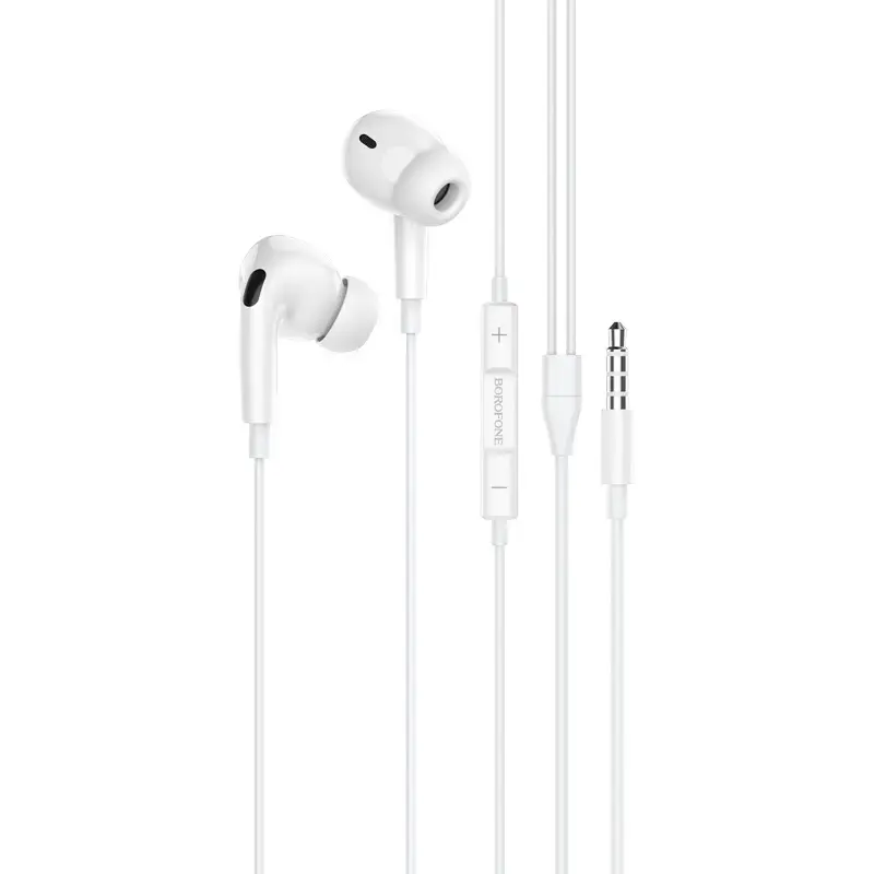 Borofone Earphones BM80 Pro Elegant with microphone white