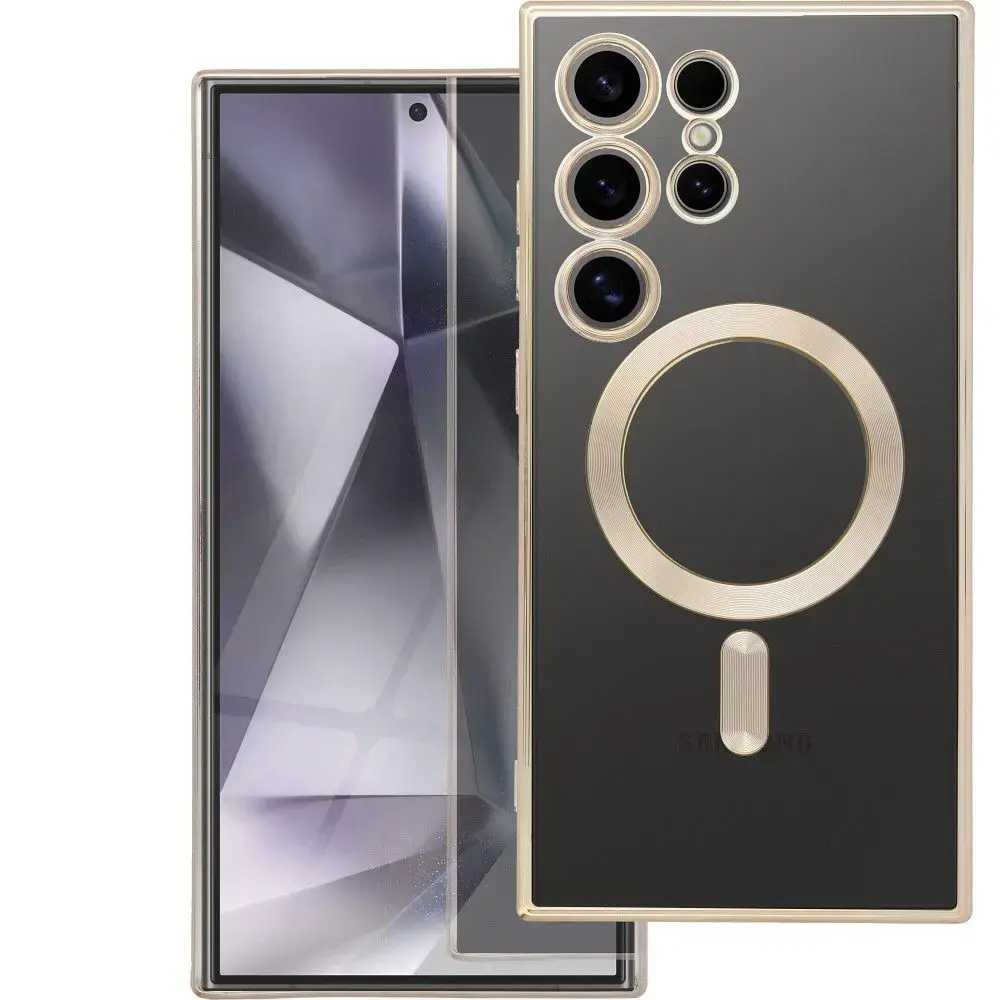 Electro Mag maciņš ar MagSafe atbalstu telefonam Samsung Galaxy S26 Ultra (S948) zelta krāsā