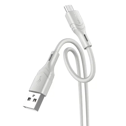 Borofone BX99 Method data transfer and charging cable | USB-A to Micro USB | 12W | 1m | gray