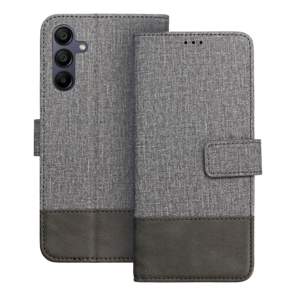 Gomma book type phone case for Samsung Galaxy A15 4G (A155) | A15 5G (A156) gray