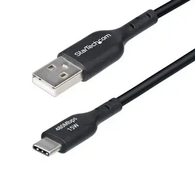StarTech.com 2m (6.6ft) USB-A to USB-C Charging Cable, Charger Cord, M|M - USB-C cable - USB to 24 pin USB-C - 2 m