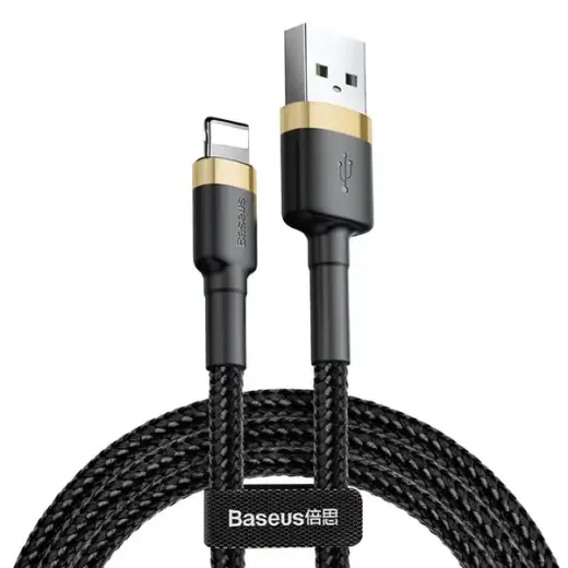 Baseus Cafule data transfer and charging cable | USB-A to Lightning | 7.5W | 2m | gold, black
