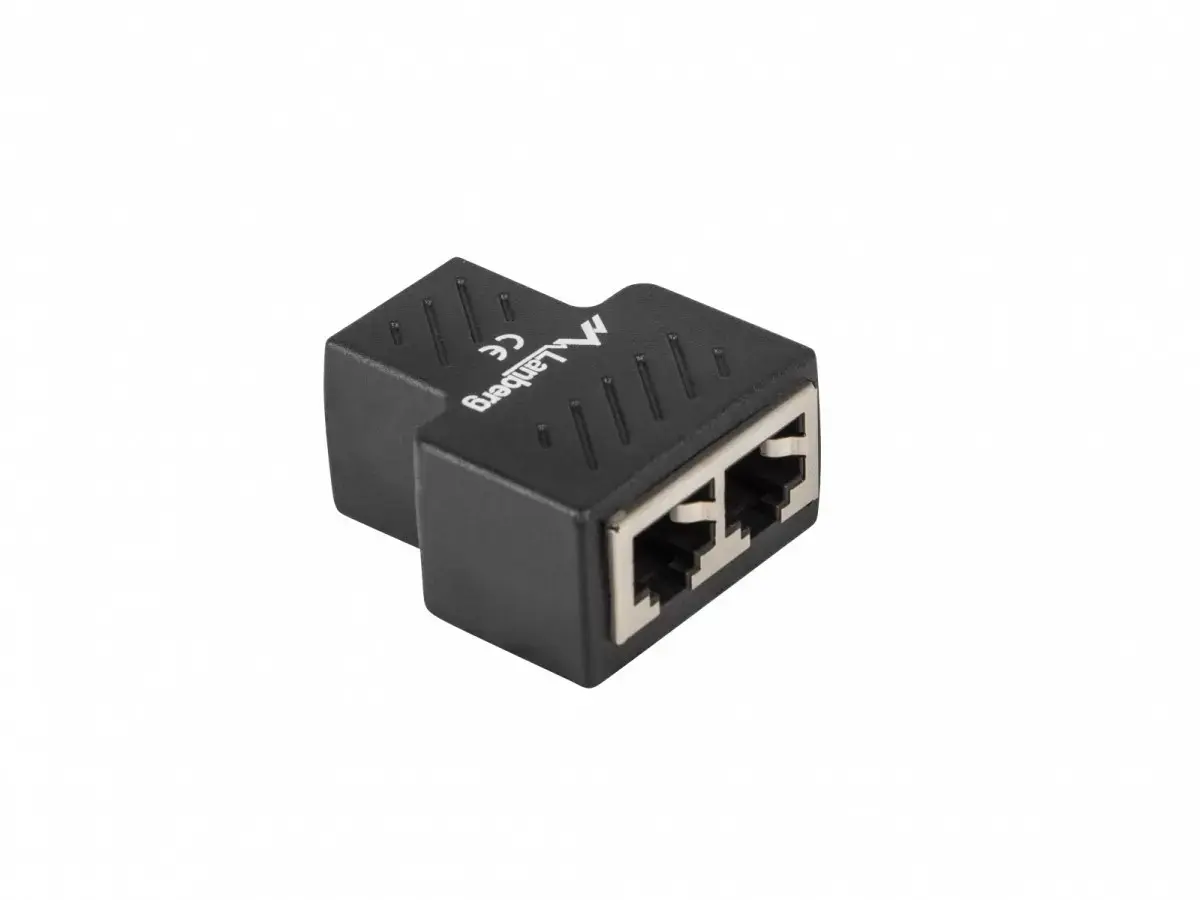 Adapter zlaczka sieciow RJ-45 2xRJ45 EKRAN