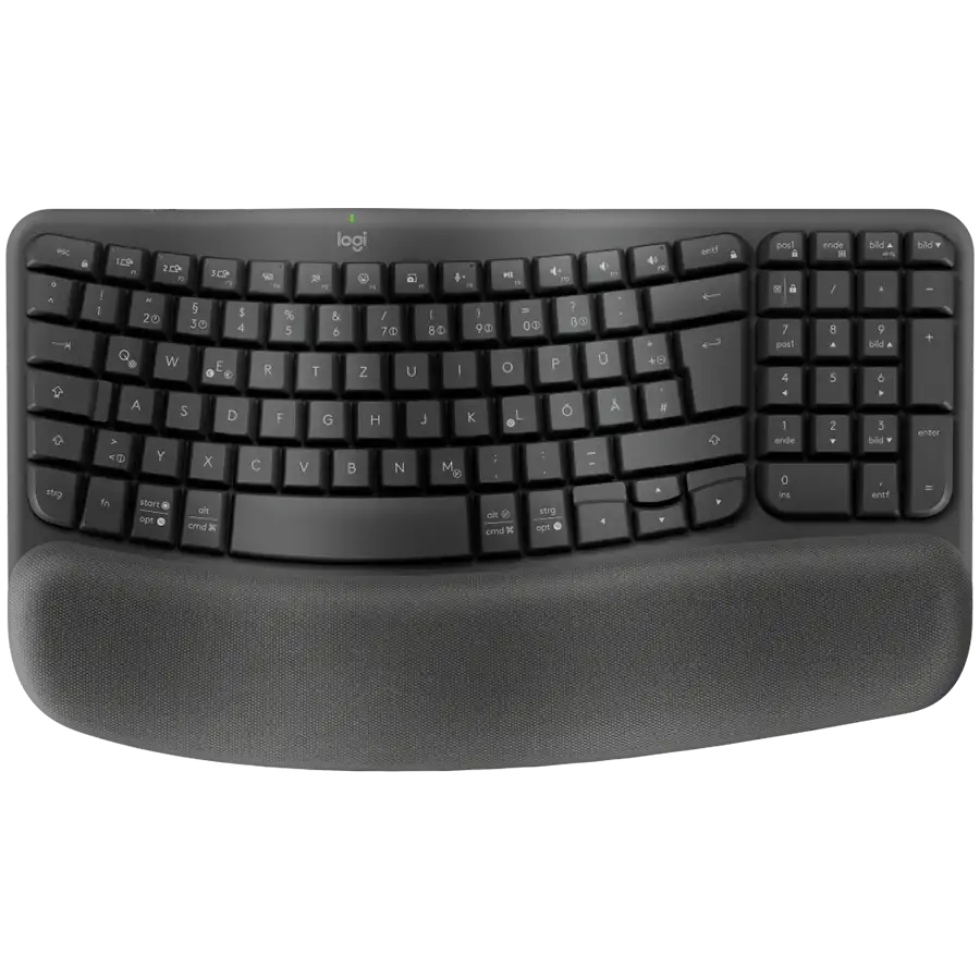 LOGITECH Wave Bluetooth ergonomic keyboard - GRAPHITE - US INT'L - B2B