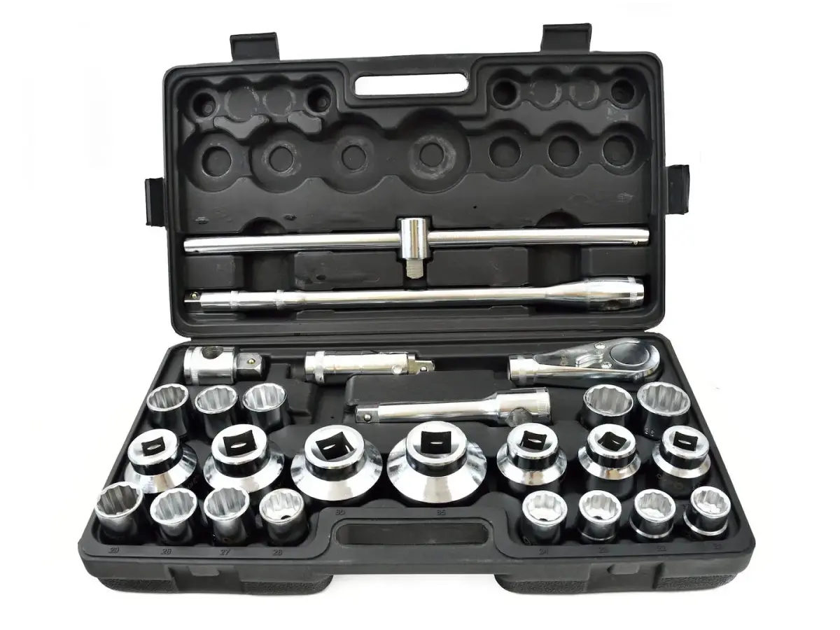 12-point Socket Set 3/4" & 1" Drive 21-65mm, 26 pcs