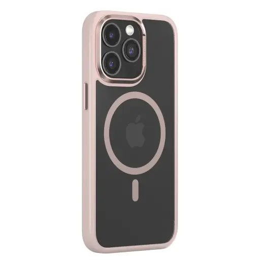 Comma Joy Elegant telefoni ümbris MagSafe toega iPhone 15 Plus roosa