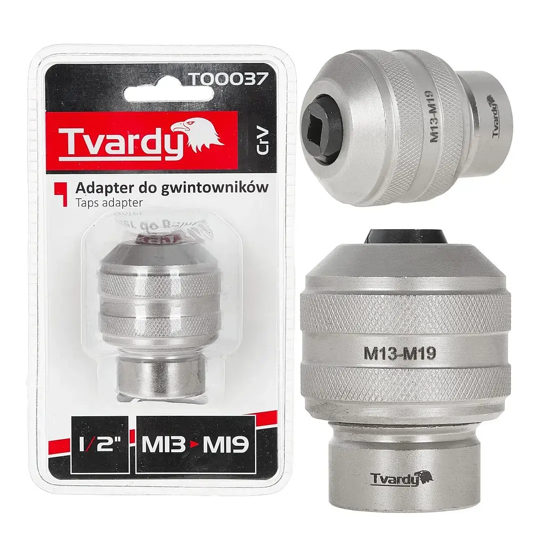 1/2" M13-M19 vītņgriežu adapteris CrV