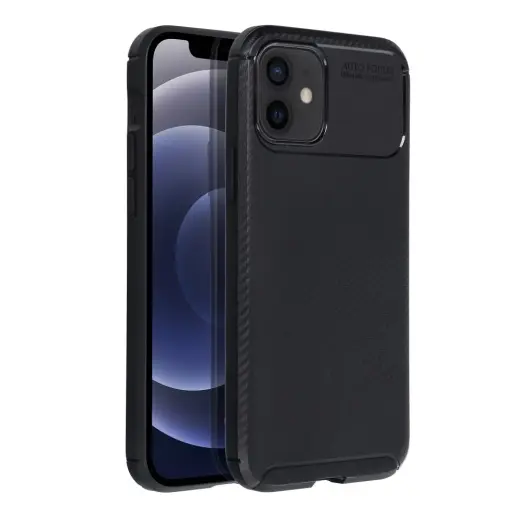 Carbon Premium telefono dėklas iPhone 12 | iPhone 12 Pro juodas