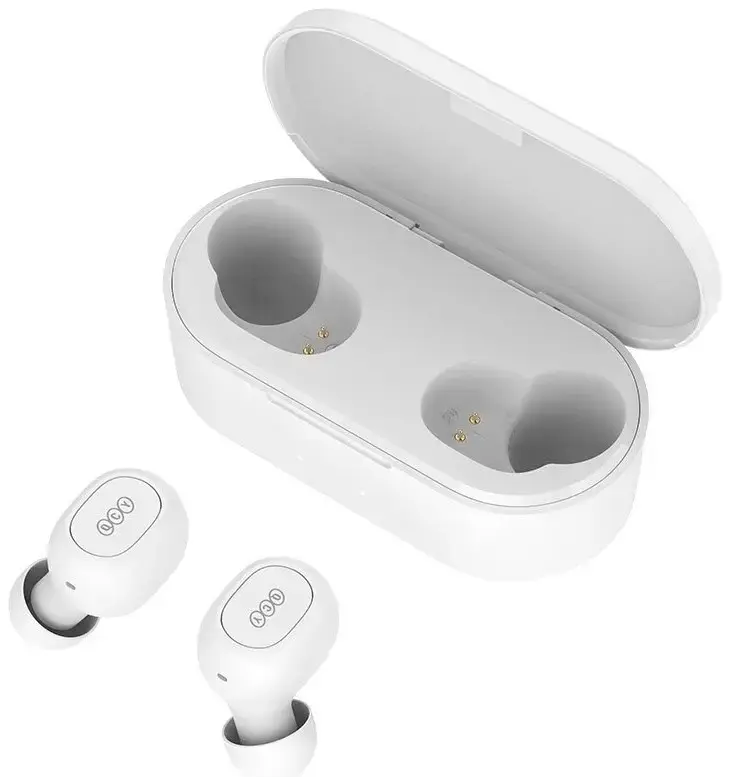 QCY T2C Airpods Bluetooth 5.0 Stereo headsets with microphone (MMEF2ZM|A) white