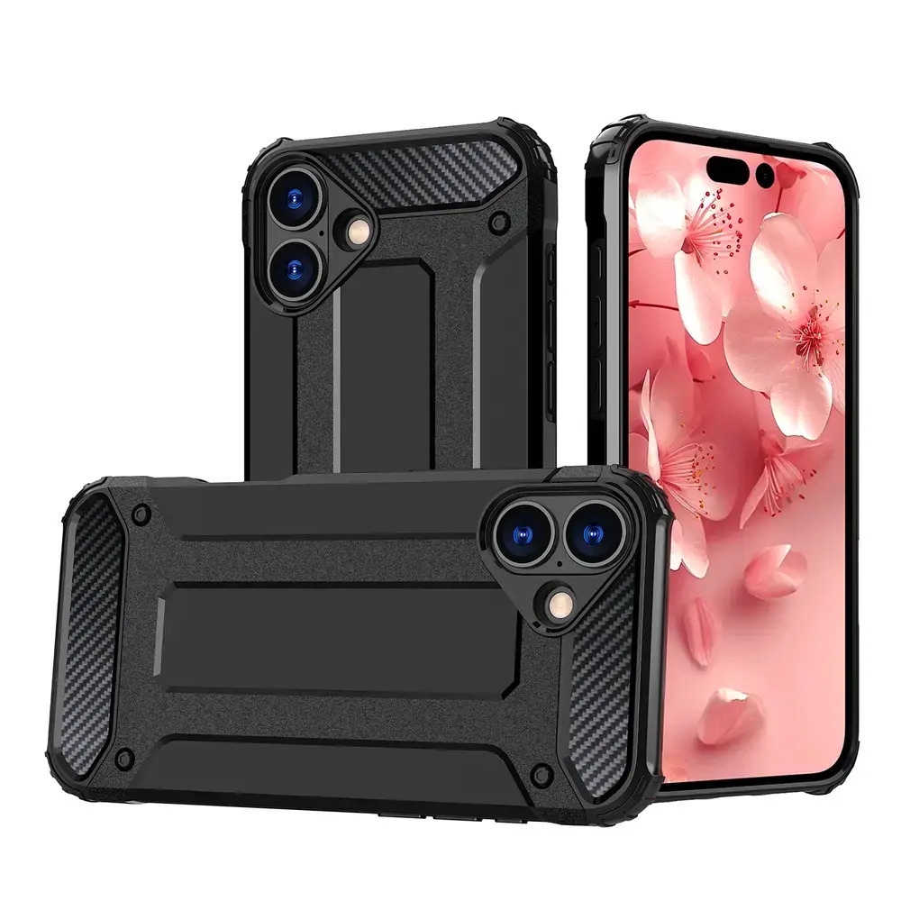 Hybrid Armor maciņš telefonam iPhone 16 Plus melns