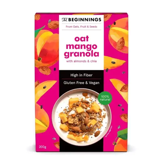 Granola THE BEGINNINGS Auzu mango, 200g