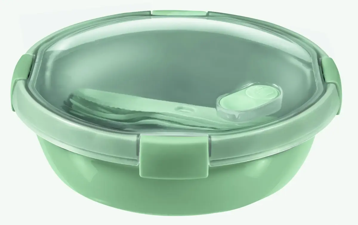 Pārtikas trauks Lunch apaļš 1L Smart Eco To Go Ø20x7cm maigi zaļš