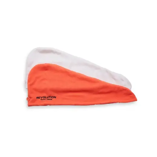 Revolution Haircare Coral/White Microfiber Headband