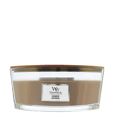WoodWick Cashmere scented candle with wooden wick 453,6 g