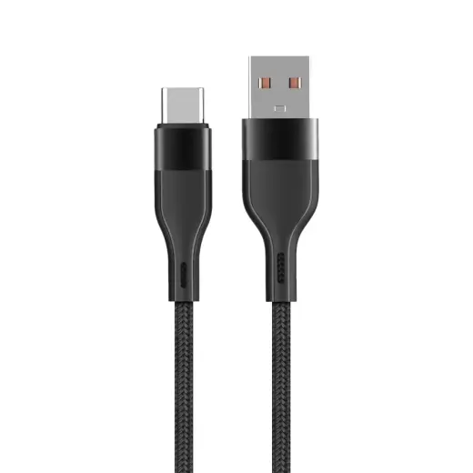 Maxlife MXUC-07 datu pārraides un uzlādes vads | USB-A uz USB-C | 15W | 1m | melns