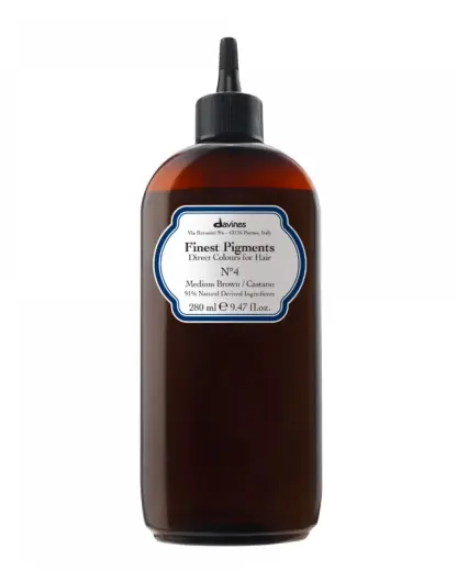 Davines, Finest Gloss, Natural Ingredients, Hair Colouring Pigment, N.4 Medium Brown, 280 ml