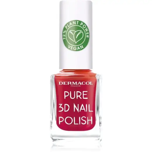 Dermacol Pure 3D Nail Polish Shade 04 Poppy Red 11 Ml
