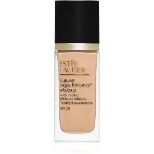 Estee Lauder, Futurist Aqua Brilliance, Hydrating & Illuminating, Liquid Foundation, 1W1, Bone, SPF 20, 30 ml