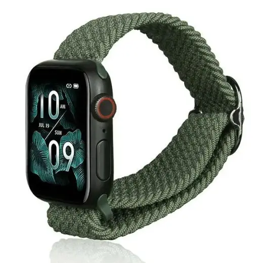 Beline Textile viedpulksteņa siksniņa priekš Apple Watch (38/40/41 mm) | neilons | zaļa