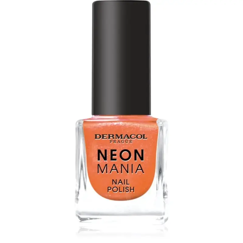 Dermacol Neon Mania Nail Polish Shade 2 Orange Glow 5 Ml